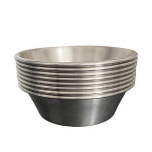 SET OF 8 - Pro Grade Stainless Steel 1.5 oz Sauce Cups - Containers for Dressing
